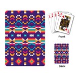 Pastel shapes rows on a purple background                                                                   Playing Cards Single Design