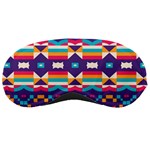Pastel shapes rows on a purple background                                                                   Sleeping Mask