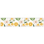 Flowers on a white background pattern                                                                    Flano Scarf