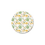 Flowers on a white background pattern                                                                    Golf Ball Marker