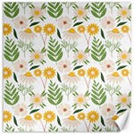 Flowers on a white background pattern                                                                    Canvas 20  x 20 