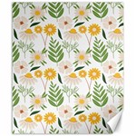 Flowers on a white background pattern                                                                    Canvas 20  x 24 