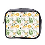 Flowers on a white background pattern                                                                    Mini Toiletries Bag (Two Sides)