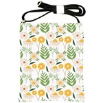 Flowers on a white background pattern                                                                    Shoulder Sling Bag