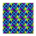 Colorful stars pattern                                                                     Tile Coaster