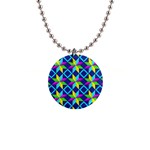 Colorful stars pattern                                                                     1  Button Necklace