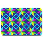 Colorful stars pattern                                                                     Large Doormat