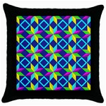 Colorful stars pattern                                                                     Throw Pillow Case (Black)