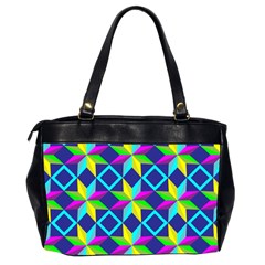 Colorful stars pattern                                                                     Oversize Office Handbag (2 Sides) from ZippyPress Back