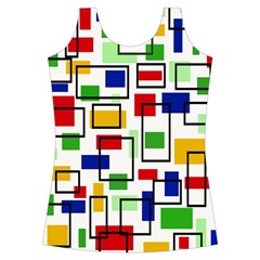 Colorful rectangles                                                                     Criss cross Back Tank Top from ZippyPress Front