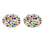 Colorful rectangles                                                                      Cufflinks (Oval)