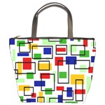 Colorful rectangles                                                                      Bucket Bag