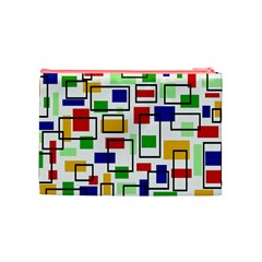 Colorful rectangles                                                                      Cosmetic Bag from ZippyPress Back