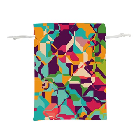 Retro chaos                                                                   Lightweight Drawstring Pouch (L) from ZippyPress Front