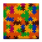 Retro colors puzzle pieces                                                                        Tile Coaster
