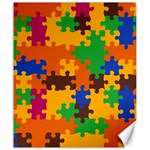 Retro colors puzzle pieces                                                                        Canvas 20  x 24 