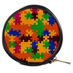 Retro colors puzzle pieces                                                                        Mini Makeup Bag