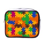 Retro colors puzzle pieces                                                                        Mini Toiletries Bag (One Side)