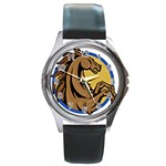 Horse circle Round Metal Watch