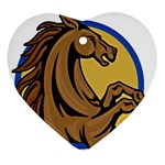Horse circle Ornament (Heart)