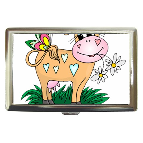 Cute cow Cigarette Money Case from ZippyPress Front