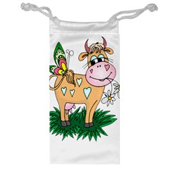Cute cow Jewelry Bag from ZippyPress Front