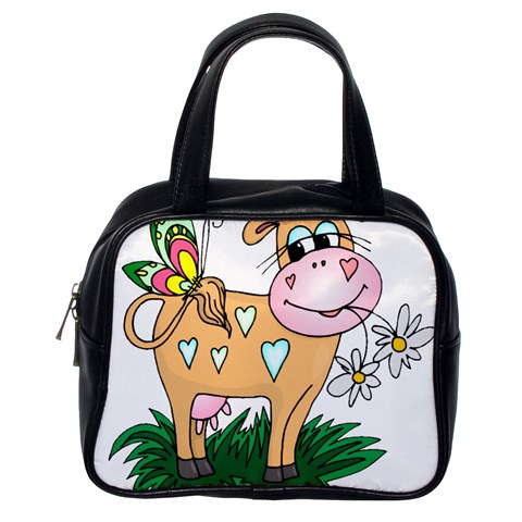 Cute cow Classic Handbag (One Side) from ZippyPress Front