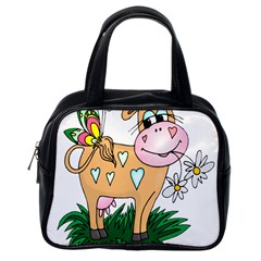 Cute cow Classic Handbag (Two Sides) from ZippyPress Back