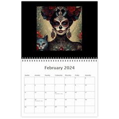 Sugar Skull Kitty Edition Wall Calendar 11 x 8.5 (12 Feb 2024
