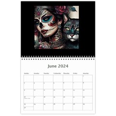 Sugar Skull Kitty Edition Wall Calendar 11 x 8.5 (12 Jun 2024