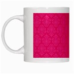 Pink Pattern, Abstract, Background, Bright White Mug