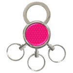 Pink Pattern, Abstract, Background, Bright 3-Ring Key Chain