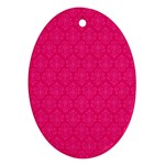 Pink Pattern, Abstract, Background, Bright Oval Ornament (Two Sides)