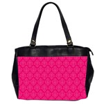 Pink Pattern, Abstract, Background, Bright Oversize Office Handbag (2 Sides)