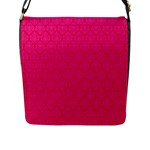 Pink Pattern, Abstract, Background, Bright Flap Closure Messenger Bag (L)