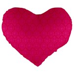 Pink Pattern, Abstract, Background, Bright Large 19  Premium Flano Heart Shape Cushions