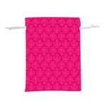 Pink Pattern, Abstract, Background, Bright Lightweight Drawstring Pouch (S)