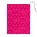 Pink Pattern, Abstract, Background, Bright Drawstring Pouch (4XL)