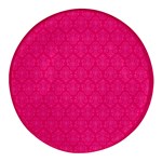 Pink Pattern, Abstract, Background, Bright Round Glass Fridge Magnet (4 pack)
