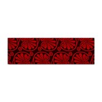 Red Floral Pattern Floral Greek Ornaments Sticker Bumper (10 pack)