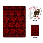 Red Floral Pattern Floral Greek Ornaments Playing Cards Single Design (Rectangle)