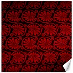 Red Floral Pattern Floral Greek Ornaments Canvas 12  x 12 