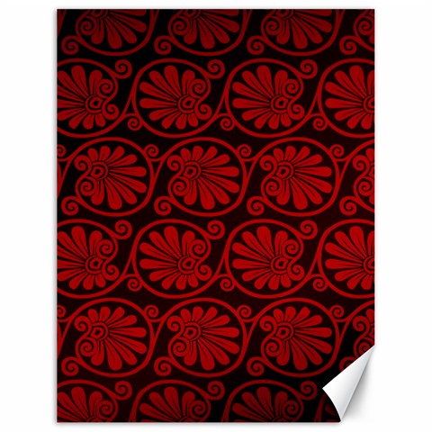 Red Floral Pattern Floral Greek Ornaments Canvas 18  x 24  from ZippyPress 17.8 x23.08  Canvas - 1