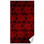 Red Floral Pattern Floral Greek Ornaments Canvas 40  x 72 