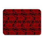 Red Floral Pattern Floral Greek Ornaments Plate Mats