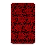 Red Floral Pattern Floral Greek Ornaments Memory Card Reader (Rectangular)