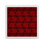 Red Floral Pattern Floral Greek Ornaments Memory Card Reader (Square)