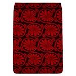 Red Floral Pattern Floral Greek Ornaments Removable Flap Cover (S)