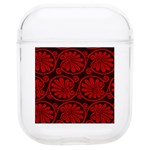 Red Floral Pattern Floral Greek Ornaments Soft TPU AirPods 1/2 Case