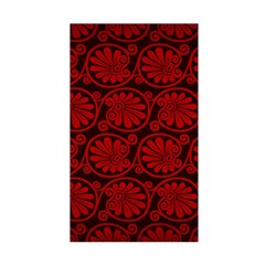 Red Floral Pattern Floral Greek Ornaments Duvet Cover Double Side (Single Size) from ZippyPress Front